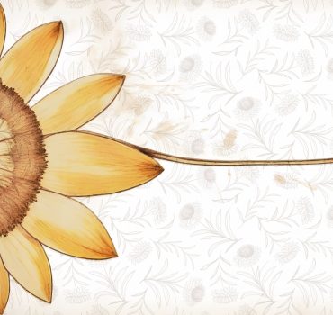 Carta da parati Girasole Splendente. Collezione Workshop