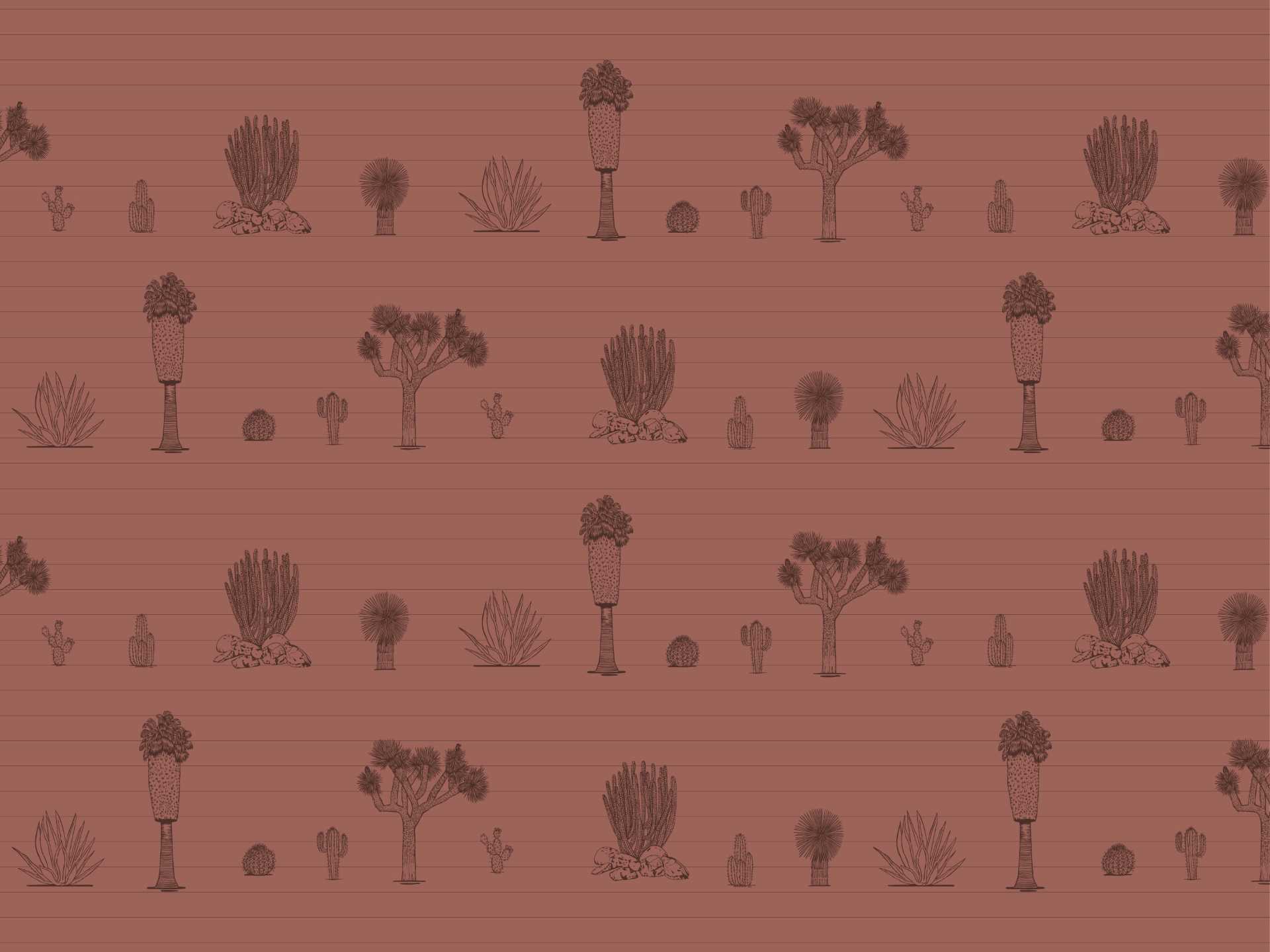 Desert.medium.red.split.line.red75 Joshua palm springs medium è una carta da parati realizzata da Lucia Simonetti in collaborazione con Manarti
