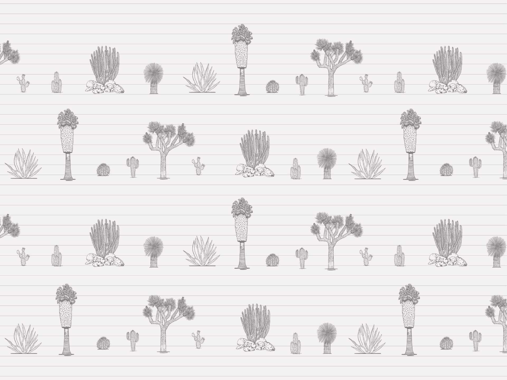 Desert.medium.white.split.line.grey35 Joshua palm springs medium è una carta da parati realizzata da Lucia Simonetti in collaborazione con Manarti