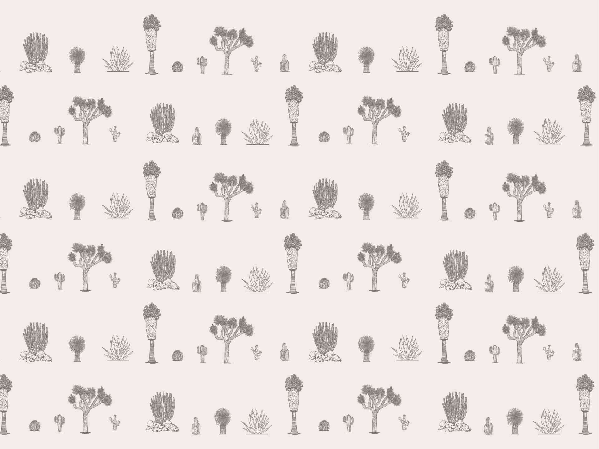 Desert.small.white.blank.line.grey35 Joshua palm springs small è una carta da parati realizzata da Lucia Simonetti in collaborazione con Manarti