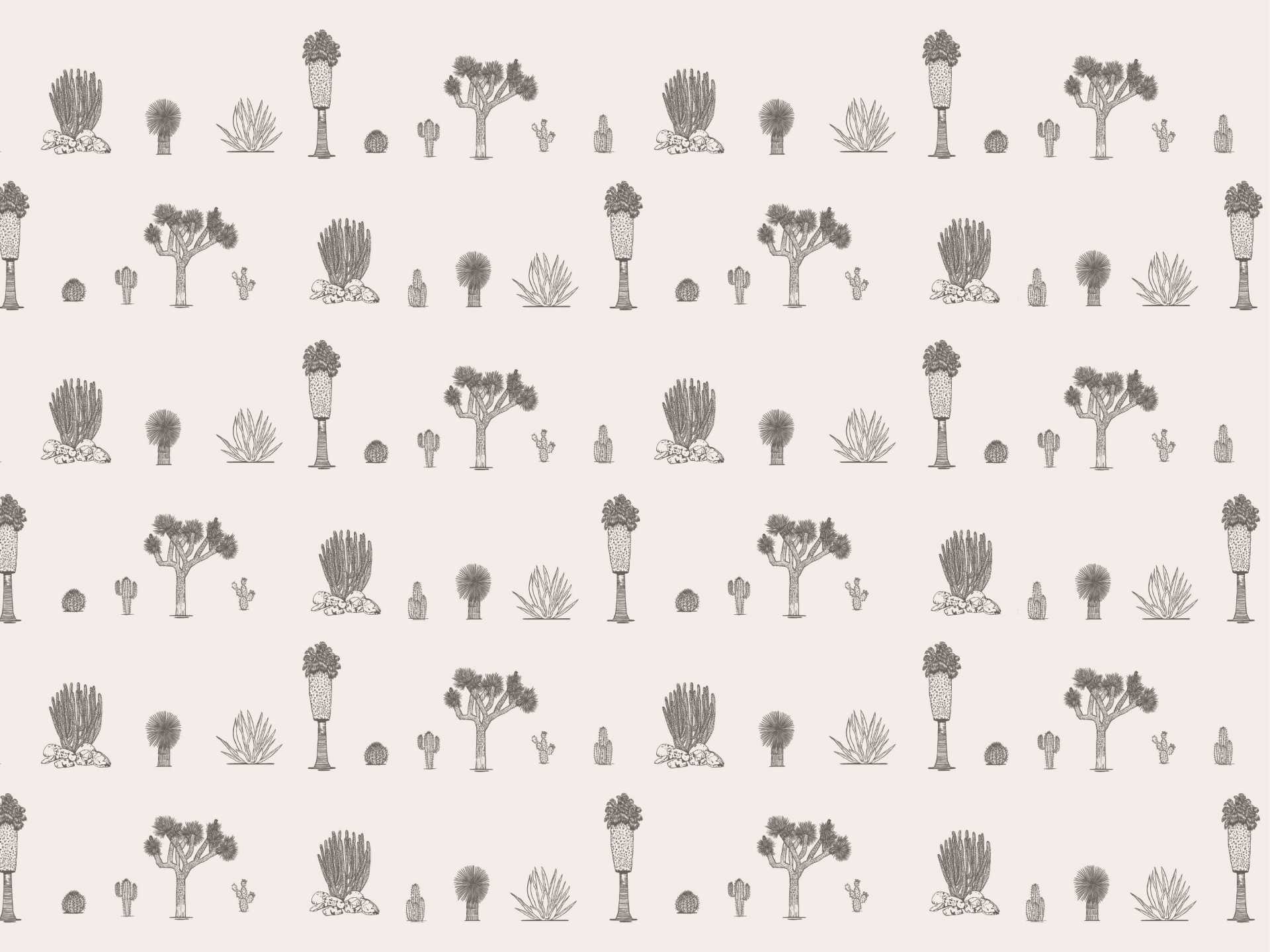 Desert.small.white.blank.line.grey53 Joshua palm springs small è una carta da parati realizzata da Lucia Simonetti in collaborazione con Manarti
