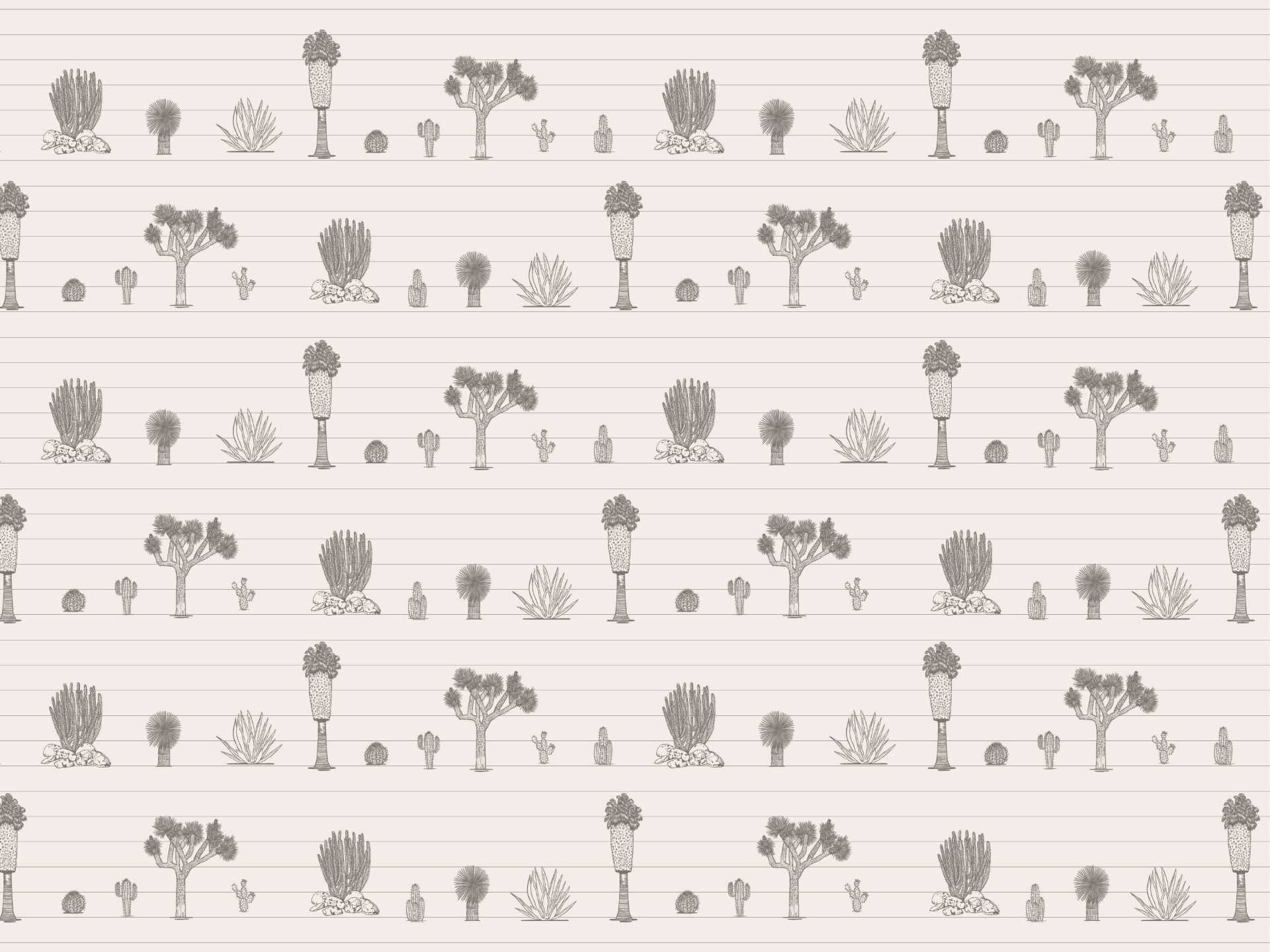 Desert.small.white.split.line.grey35 Joshua palm springs small è una carta da parati realizzata da Lucia Simonetti in collaborazione con Manarti