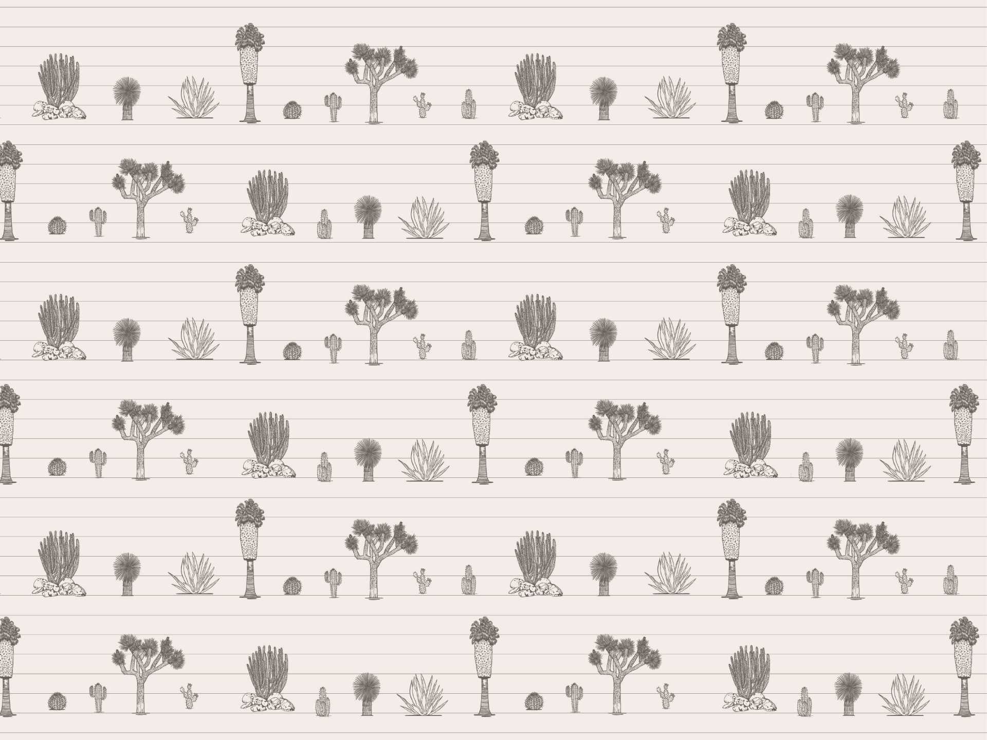 Desert.small.white.split.line.grey53 Joshua palm springs small è una carta da parati realizzata da Lucia Simonetti in collaborazione con Manarti