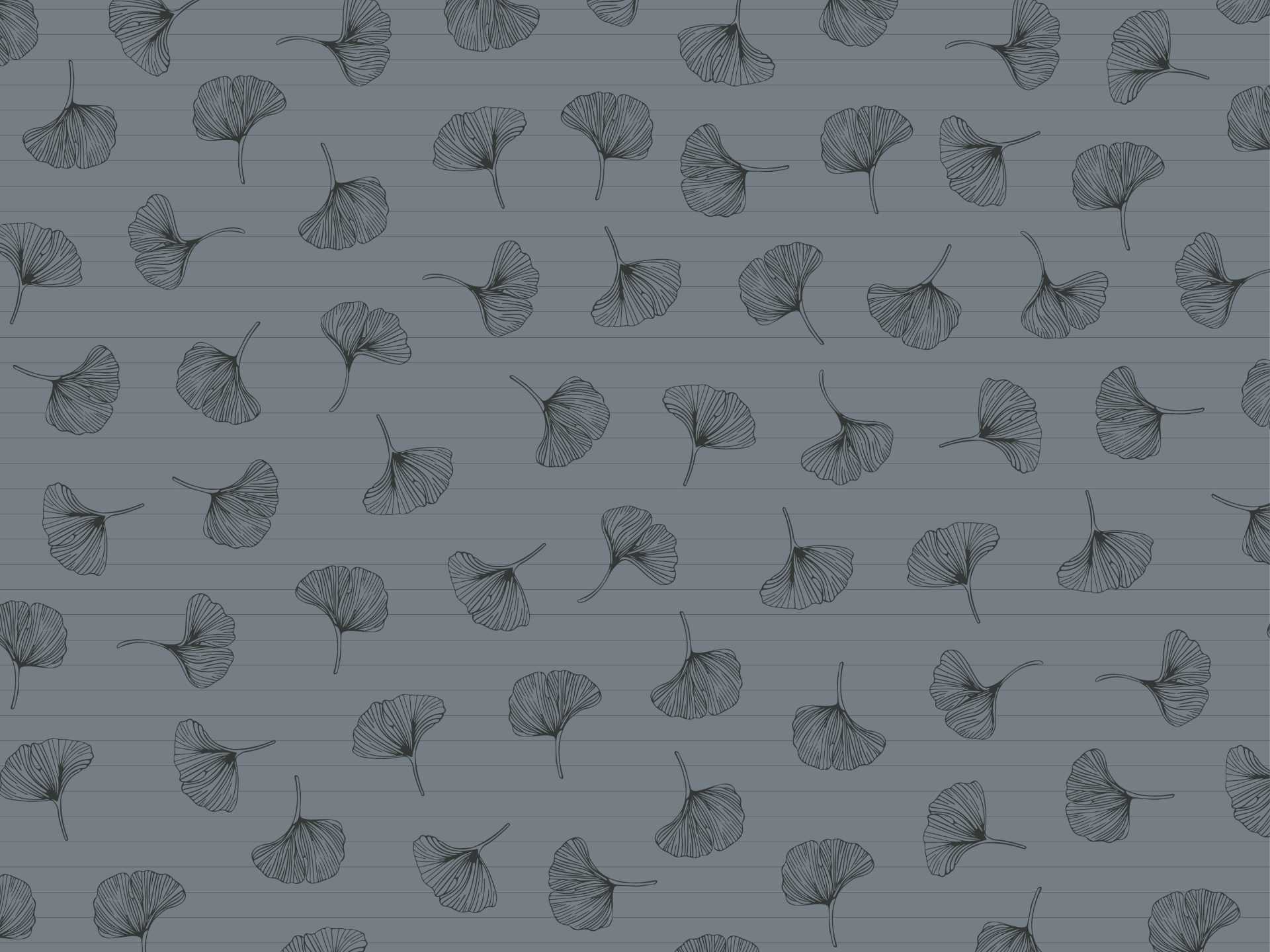 Ginkgo.biloba.blue.split.line.blue80 Ginkgo biloba è una carta da parati realizzata da Lucia Simonetti in collaborazione con Manarti