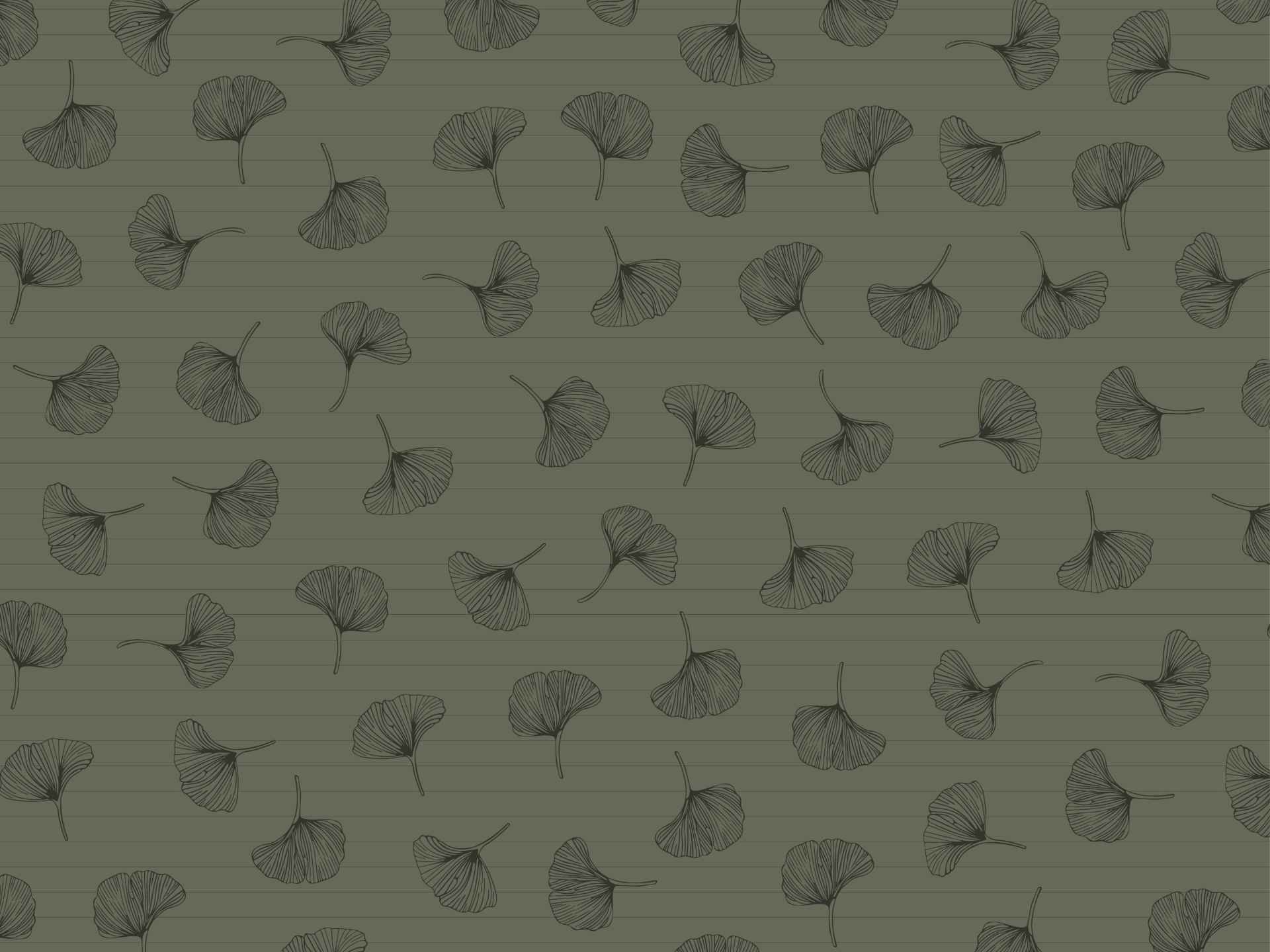 Ginkgo.biloba.green.spilt.line.green80 Ginkgo biloba è una carta da parati realizzata da Lucia Simonetti in collaborazione con Manarti