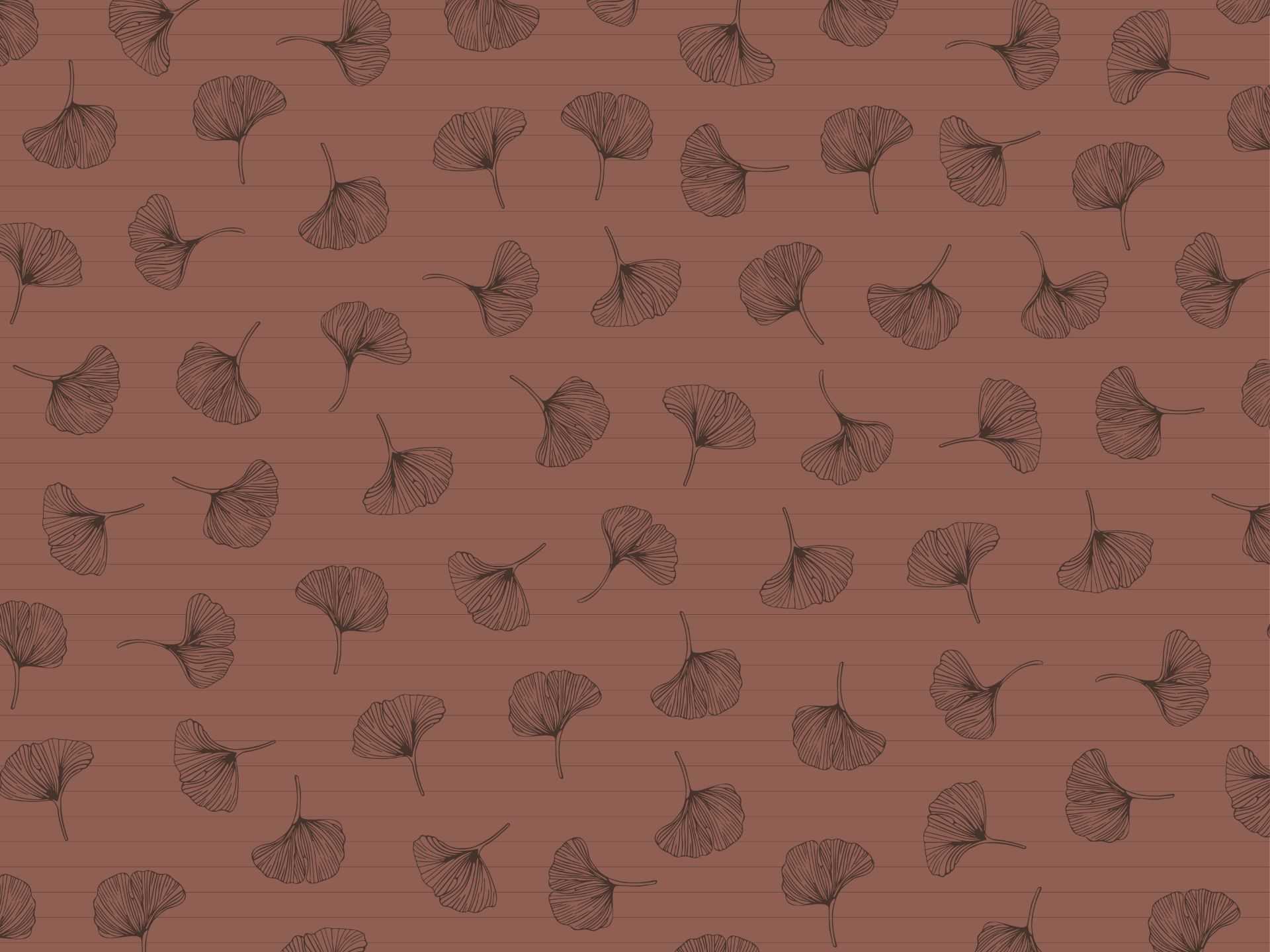 Ginkgo.biloba.red.split.line.red75 Ginkgo biloba è una carta da parati realizzata da Lucia Simonetti in collaborazione con Manarti