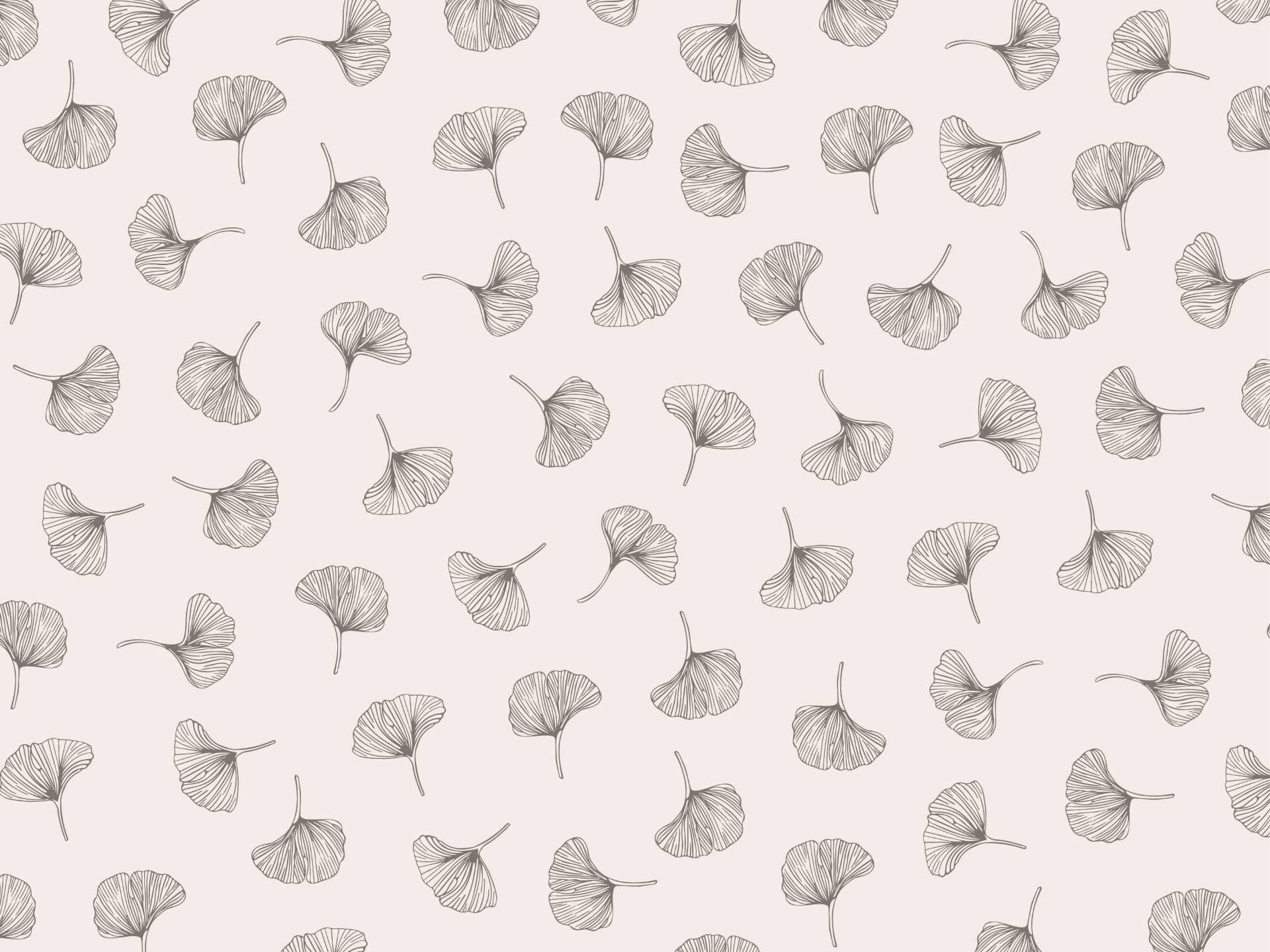 Ginkgo.biloba.white.blank.line.grey35 Ginkgo biloba è una carta da parati realizzata da Lucia Simonetti in collaborazione con Manarti