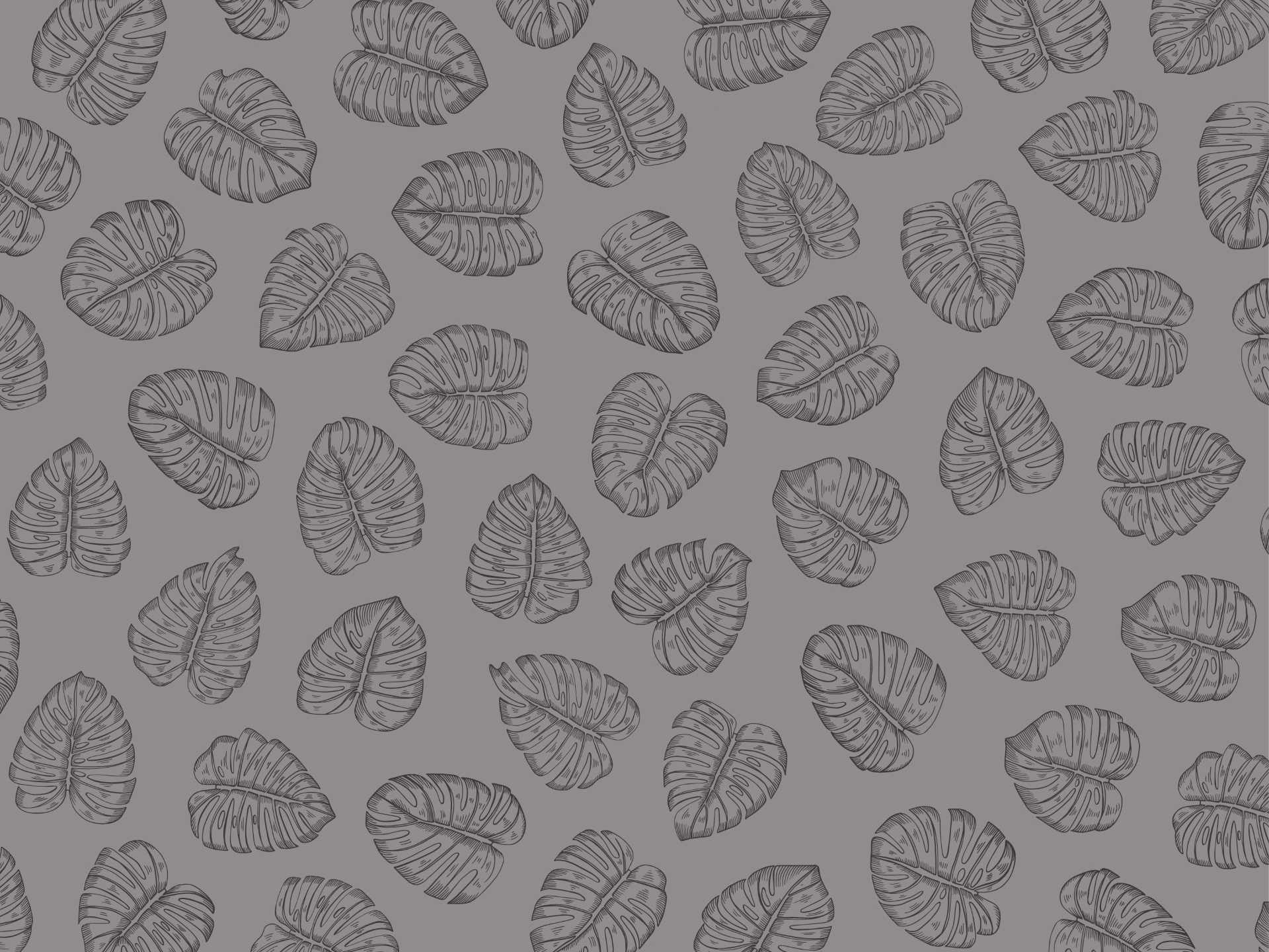 Monstera.grey.blank.ine.grey80 Monstera è una carta da parati realizzata da Lucia Simonetti in collaborazione con Manarti