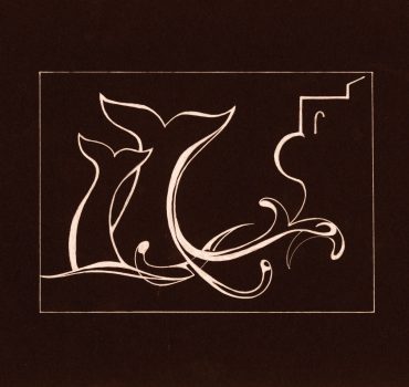 Balene in scogliera è una carta da parati realizzata da Pasquale Buonasora in collaborazione con Manarti