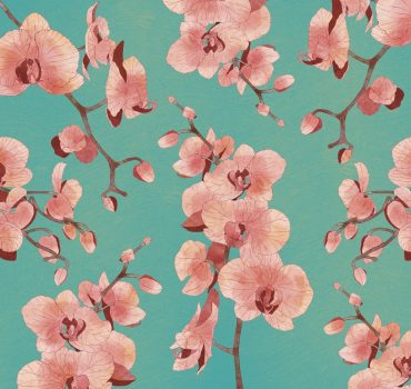 Sabi e Orchidee è una carta da parati realizzata da Claudia Mistero in collaborazione con Manarti