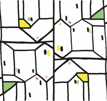 Città capovolta è una carta da parati realizzata da Manarti