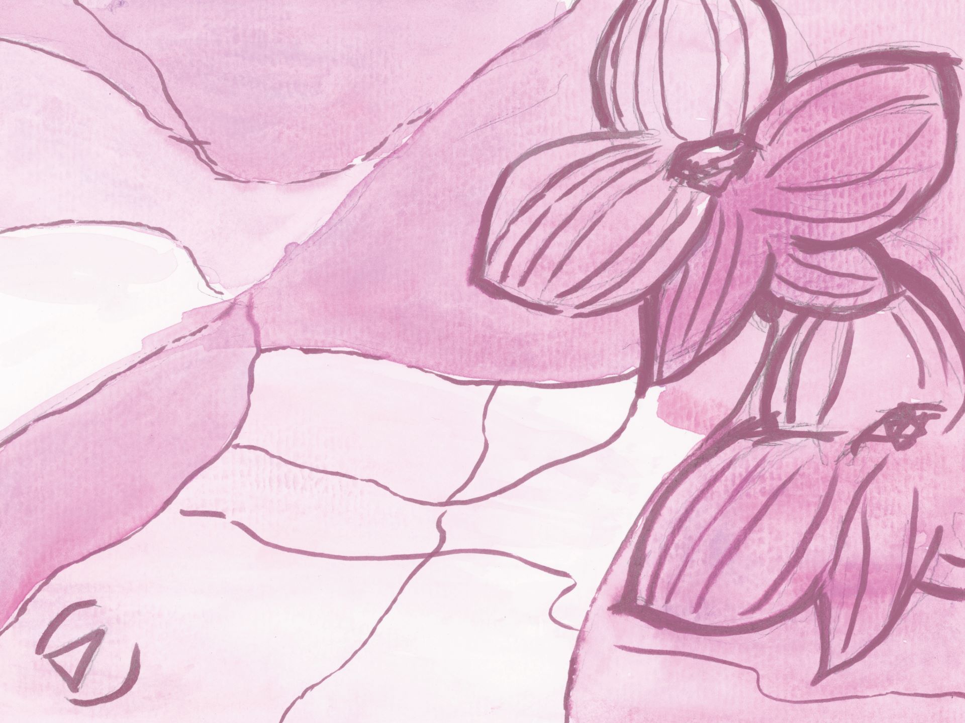 Z710.3_Watercolor_flower_carta_da_parati_manarti_wallpaper Watercolor flower è una carta da parati realizzata da Manarti