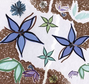 Fiori e farfalle è una carta da parati realizzata da Manarti