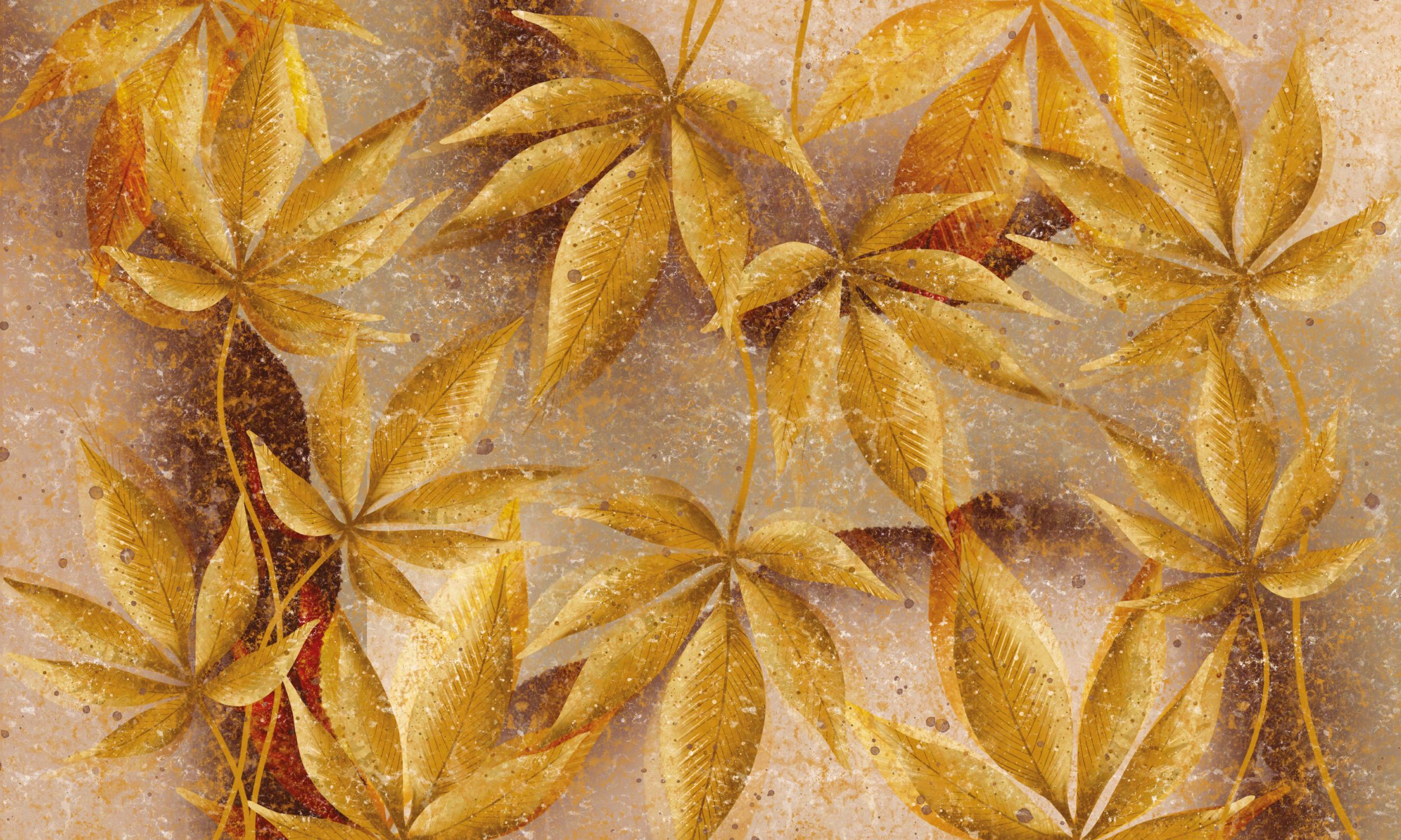 Leaves_in_the_Wind_1_carta_da_parati_manarti_wallpaper_collezione_d'autore_francesca_maggi Giardino assolato è una carta da parati realizzata da Francesca Maggi in collaborazione con Manarti è una carta da parati realizzata da Francesca Maggi in collaborazione con Manarti