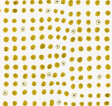 Labirinto di pois è una carta da parati realizzata durante un workshop presso Quarta Area.