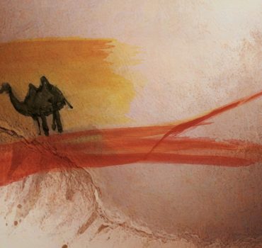Miraggio nel deserto è una carta da parati realizzata da Manarti durante un Workshop presso Quarta Area.