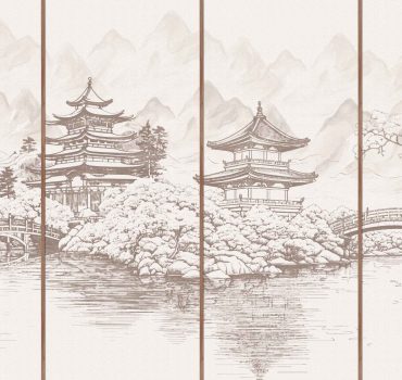 Nihongo è una carta da parati realizzata da Manarti
