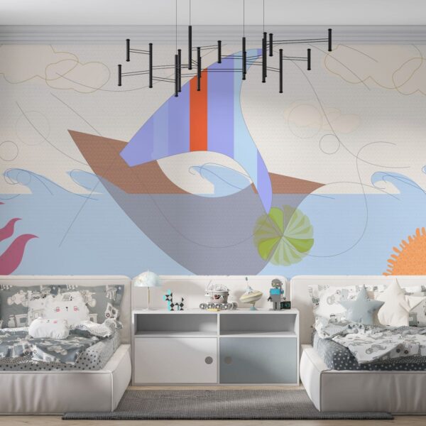 Carta da parati Il mio eroe, capsule collection Collezioni d'autore di Manarti in collaborazione con Luca Celiberti Designer
