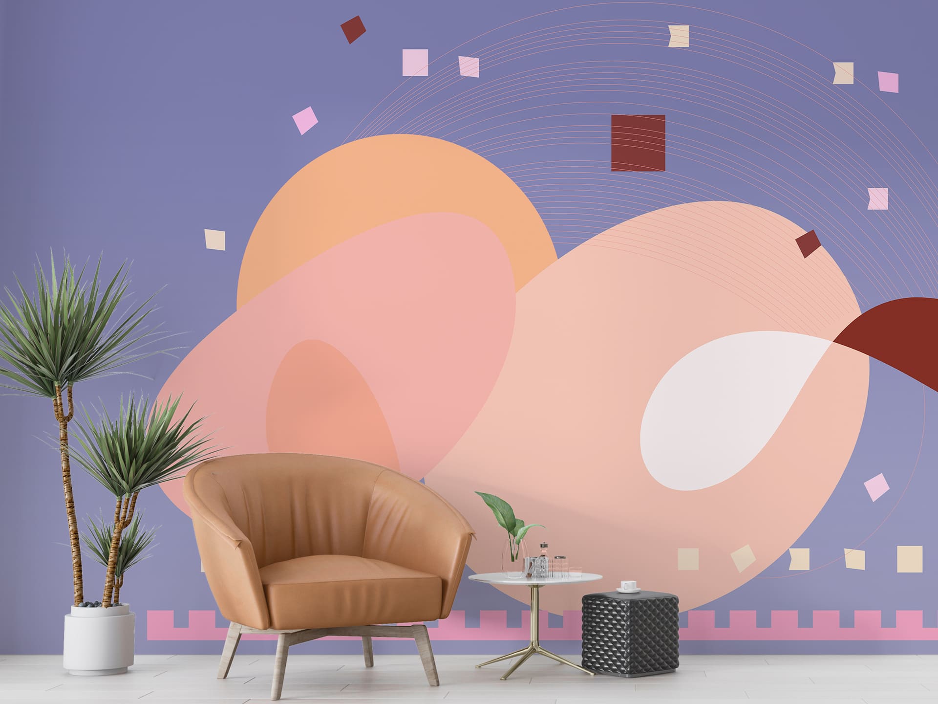 Carta da parati L'ha fatto papà, capsule collection Collezioni d'autore di Manarti in collaborazione con Luca Celiberti Designer